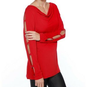Belldini Cowl Neck Long Sleeve Top XL